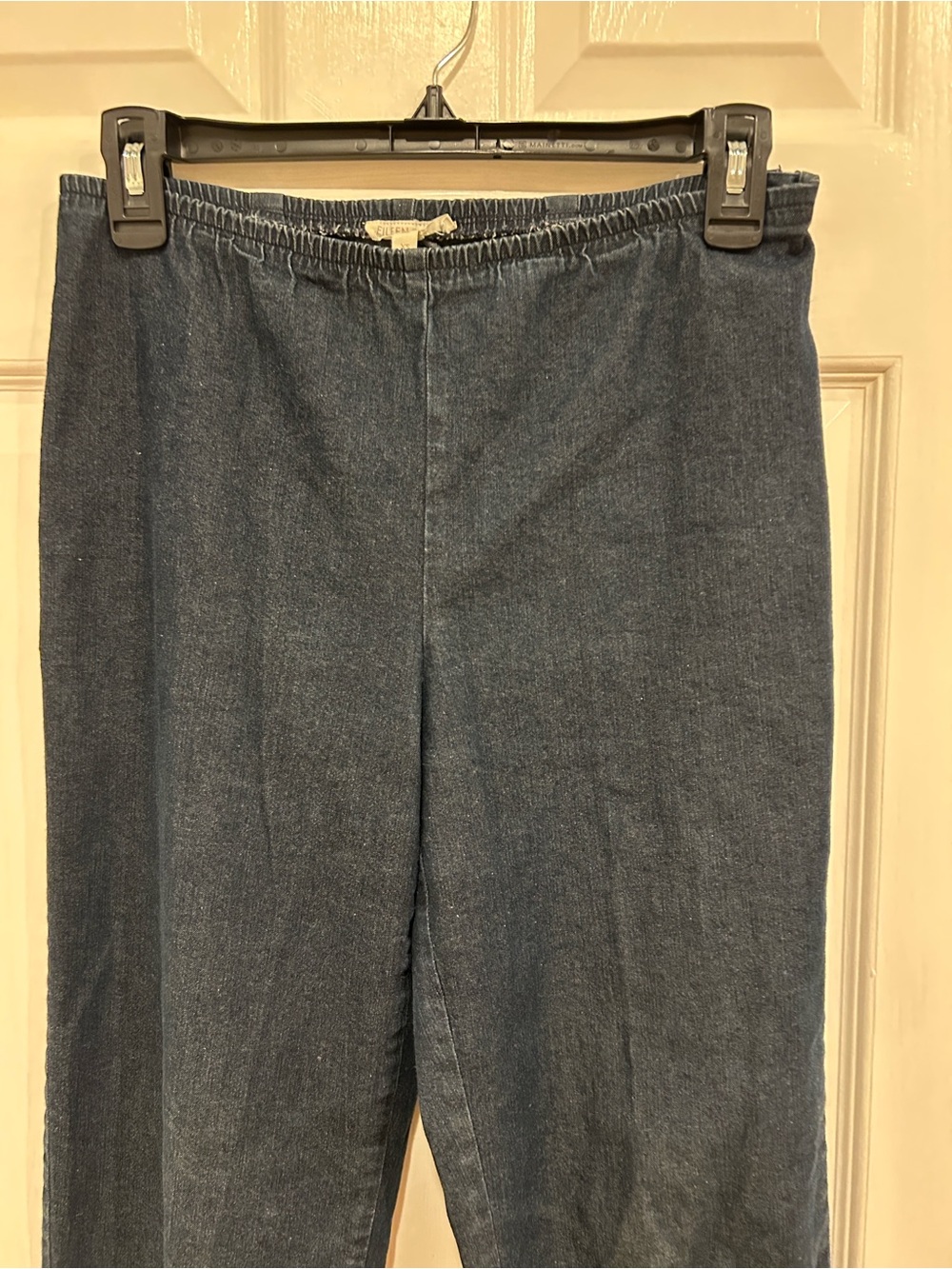Eileen Fisher Pull On Elastic Waist Denim Pants, XS